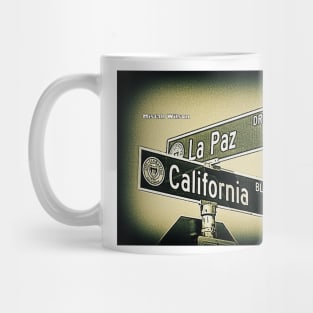 La Paz Drive &amp; California Boulevard, San Marino, CA by Mistah Wilson Mug